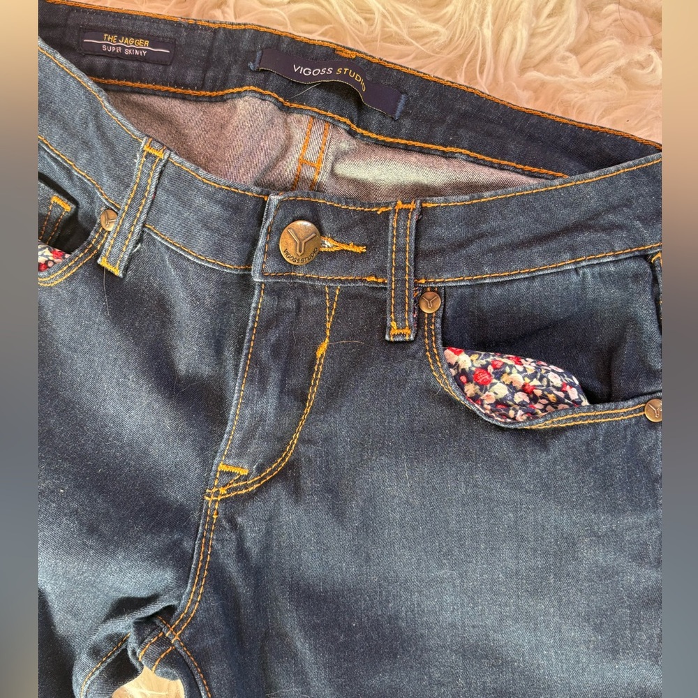 Vigoss Studio The Jagger Super Skinny Jeans Medium Wash Size 27 - Picture 2 of 9